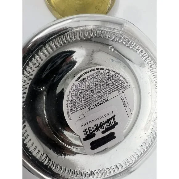 Anthropologie Capri Blue Ombre Faceted Glass Jar Candle Medium 19 0z - Picture 6 of 6